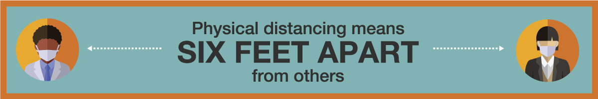 Physical Distancing: Six Feet Apart